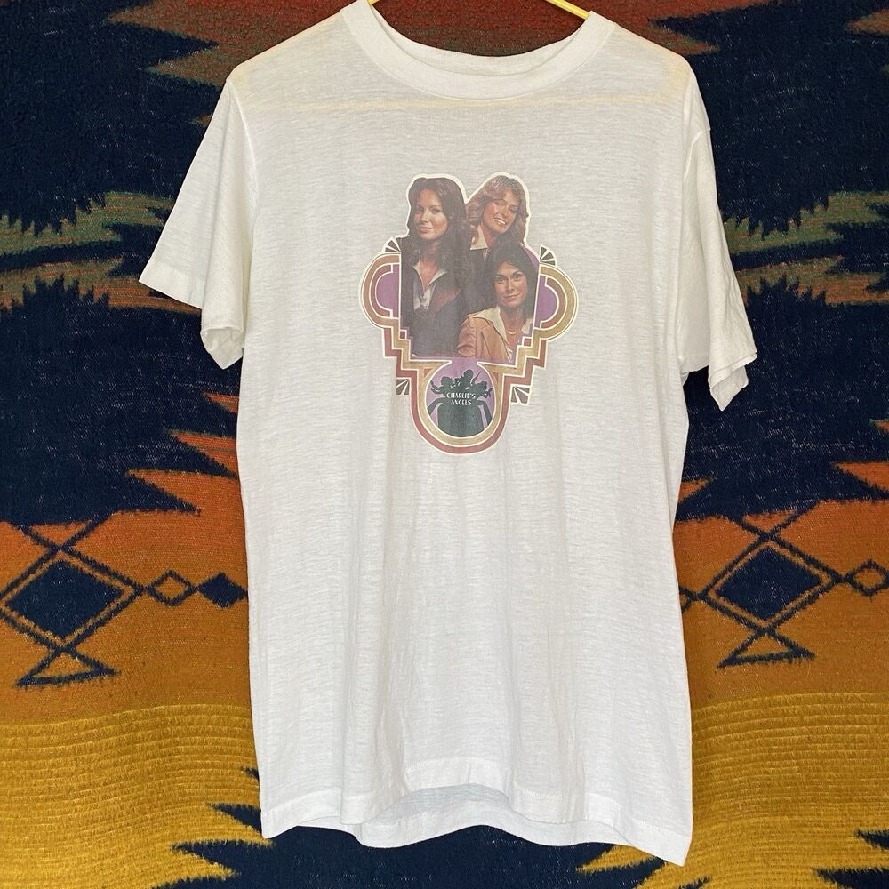 Vintage 70’s Charlie’s Angels Single Stitch Tee Shirt. Size Large. Rare. Graphic